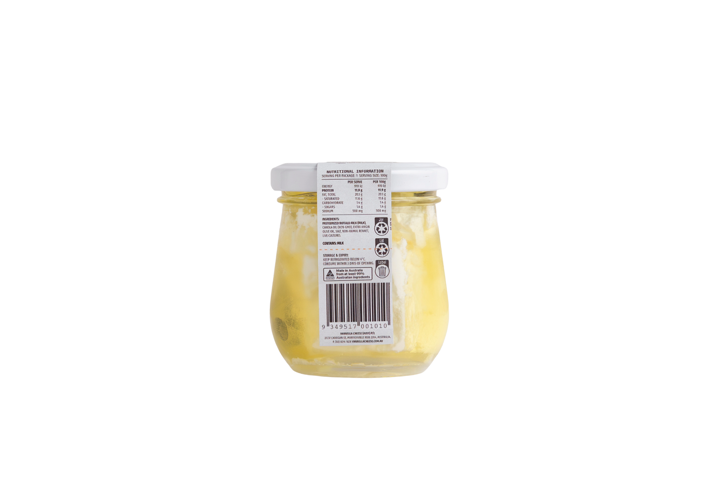 Mini Buffalo Feta 100g - in Oil - (12x100g) Box - RETAIL LINE